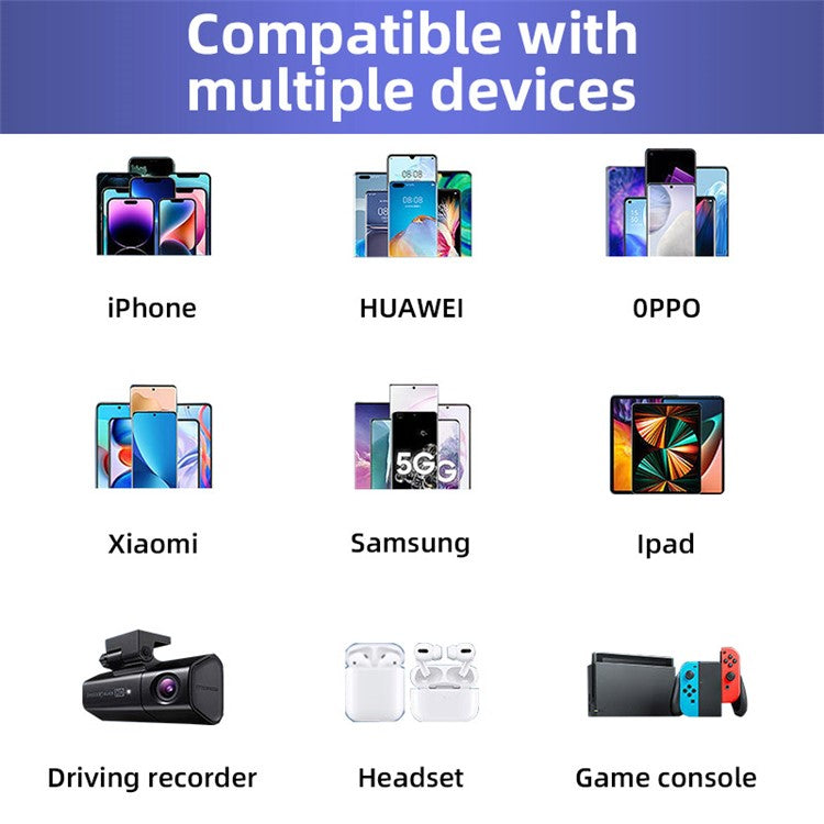 K14 USB + Type-C PD 30W Phone Fast Charging Adapter Car Charger with Spring Type-C Cable