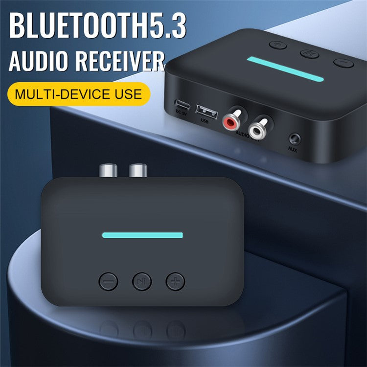 T88 5.3 Bluetooth Audio Receiver Adapter NFC Wireless Bluetooth Extender 3.5mm AUX Speaker