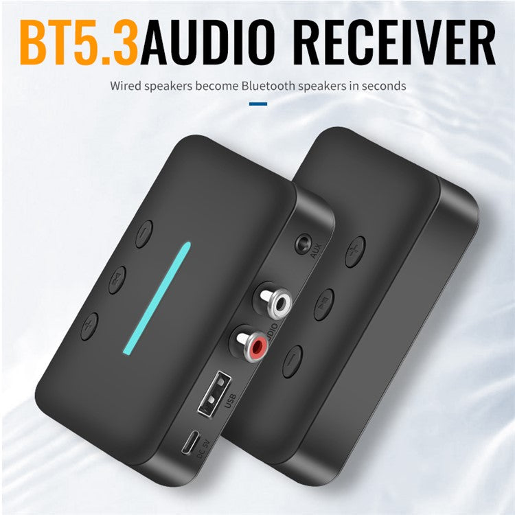 T88 5.3 Bluetooth Audio Receiver Adapter NFC Wireless Bluetooth Extender 3.5mm AUX Speaker