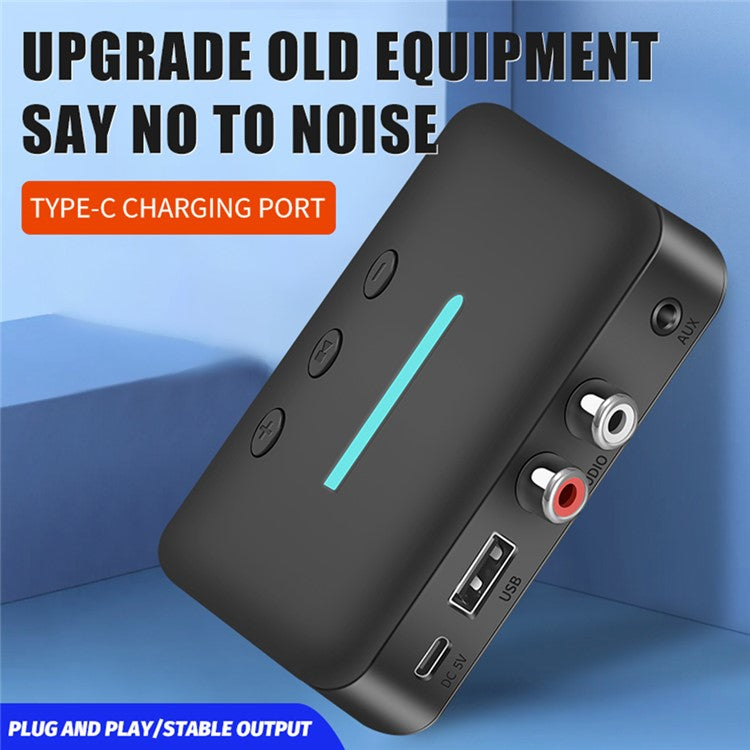 T88 5.3 Bluetooth Audio Receiver Adapter NFC Wireless Bluetooth Extender 3.5mm AUX Speaker