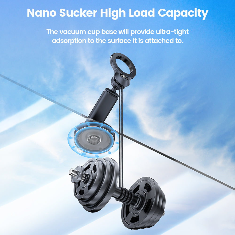 TOOCKI TQ-ZJ22 Car Phone Holder Suction Cup Bracket Magnetic Adsorption Cellphone Stand