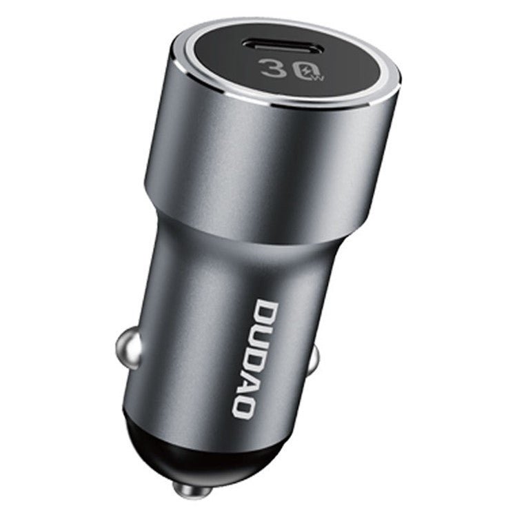 DUDAO R14 30W PD Fast Car Charger Type-C Single Port Cigarette Lighter Power Adapter