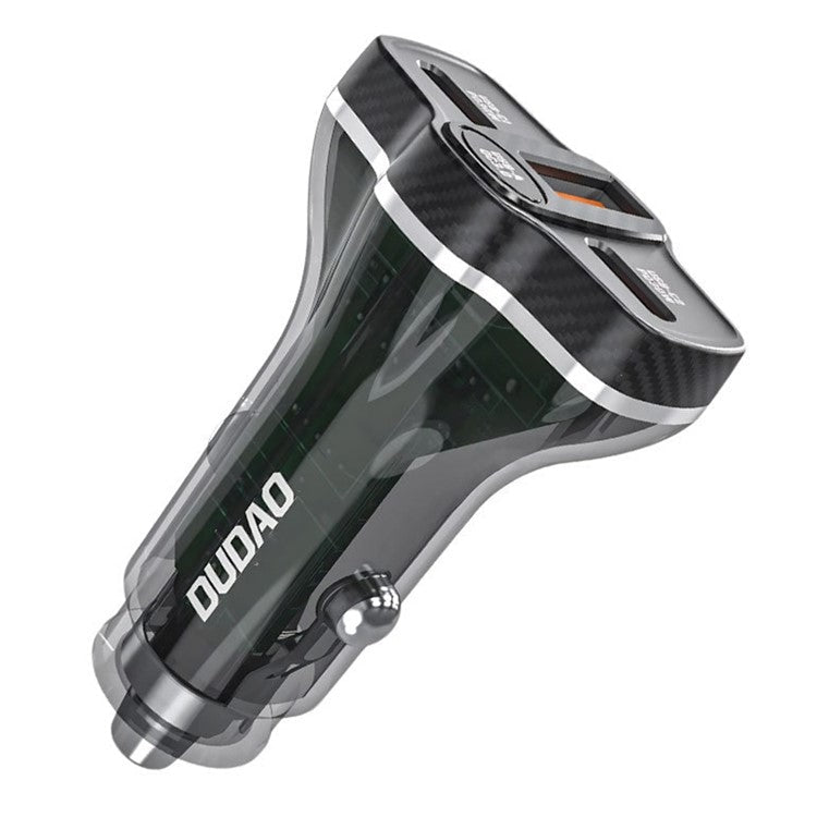 DUDAO R78 PD QC Fast Charging USB + Dual Type-C Cigarette Lighter Car Charger