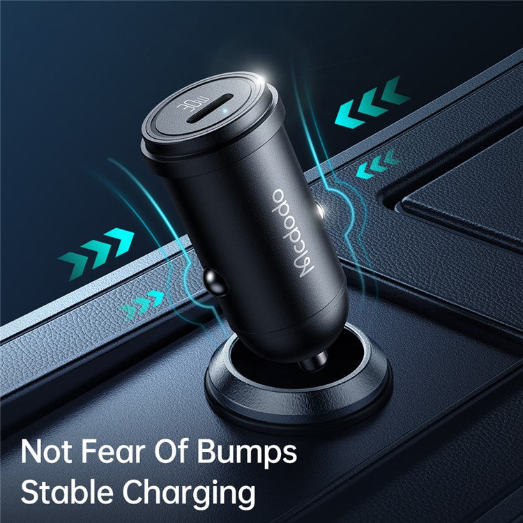 MCDODO CC-7491 PD 30W Fast Charging Type-C Single Port Mini Car Charger, Black
