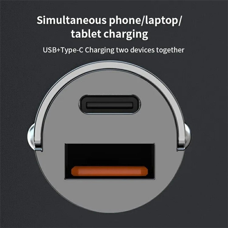 G20 12-24V 120W USB+Type-C Cellphone Fast Charging Adapter Car Charger with 100W 3-in-1 Cable