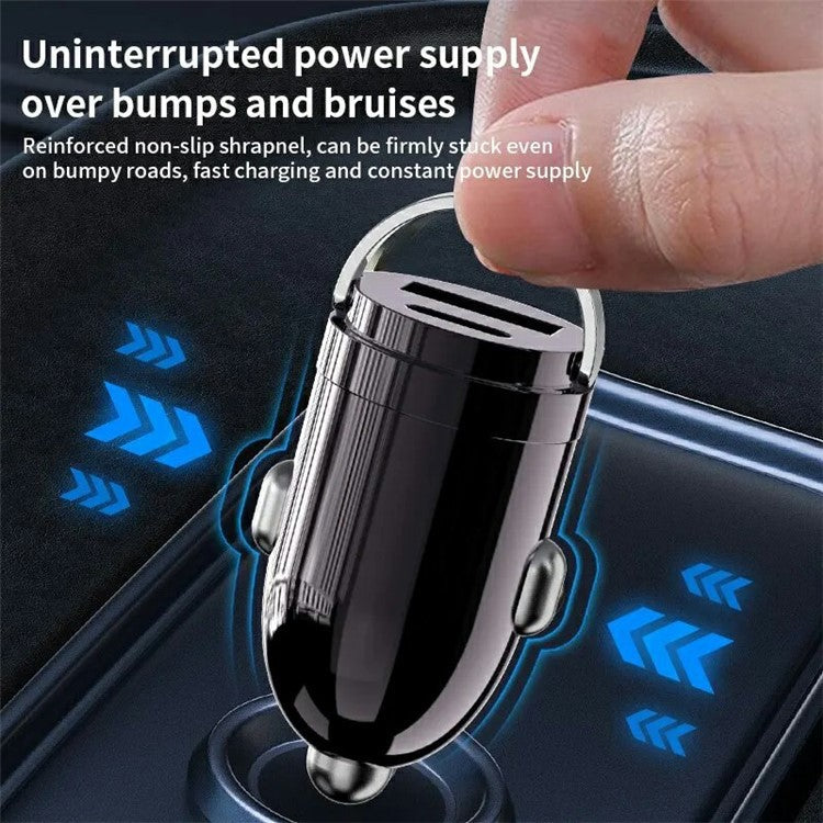 G20 12-24V 120W USB+Type-C Cellphone Fast Charging Adapter Car Charger with 100W 3-in-1 Cable