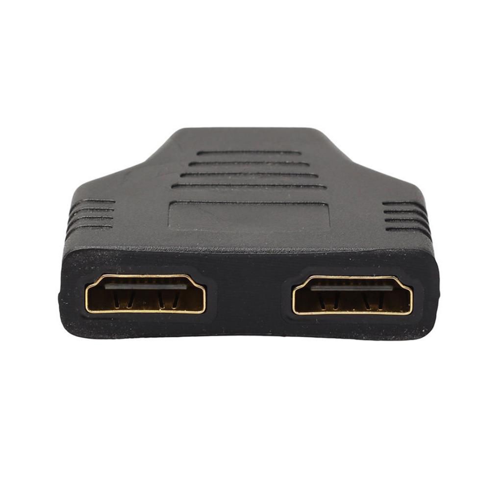 1080P HDMI Male to 2 HDMI Female 1 in 2 out Splitter Cable Adapter Converter, Black