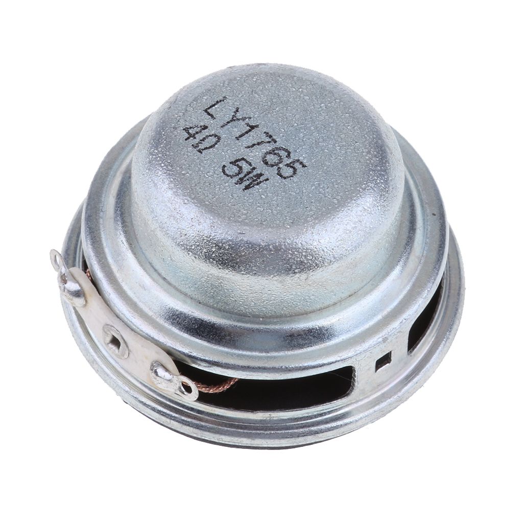 40mm 4Ohm 5W Full Range Audio Speaker Round Loudspeaker 18 Coil Rubber Edge