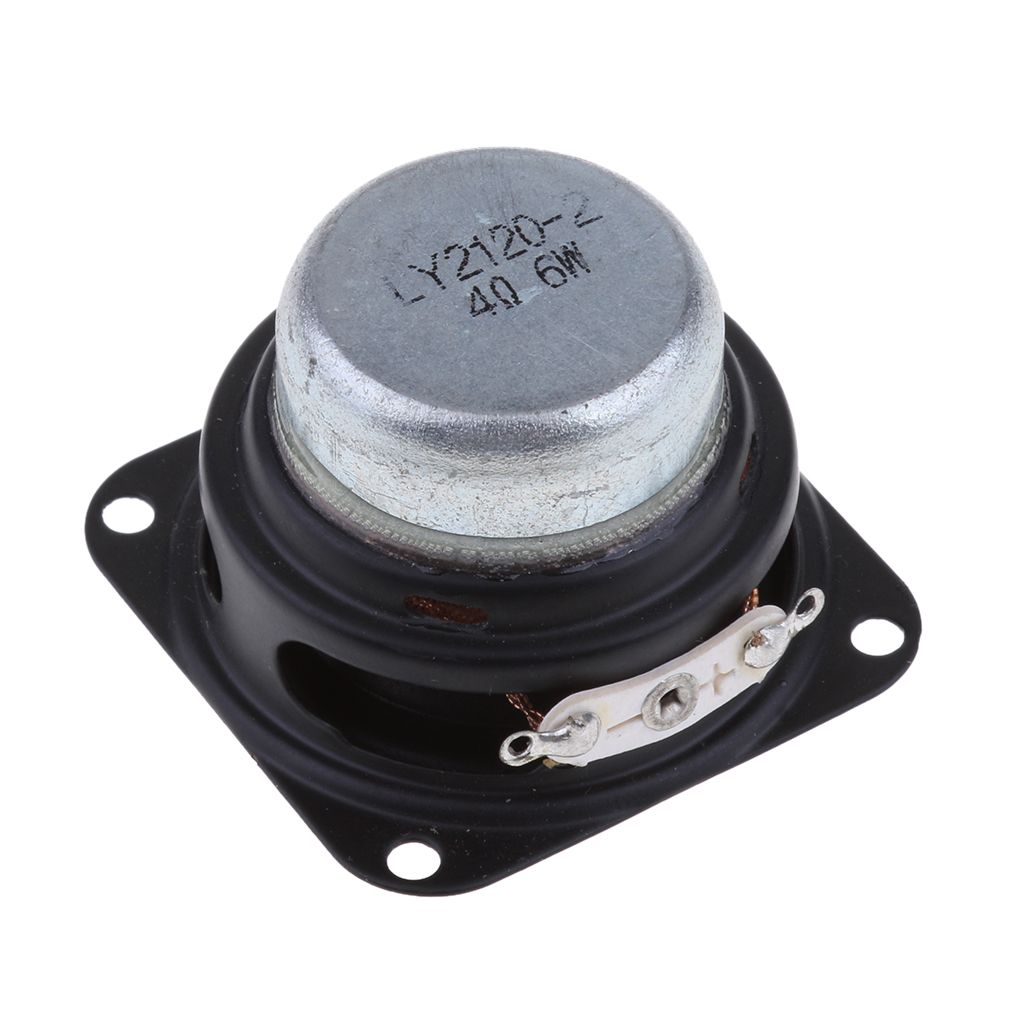 40mm 4Ohm 6W Full Range Audio Speaker Square Loudspeaker Rubber Edge