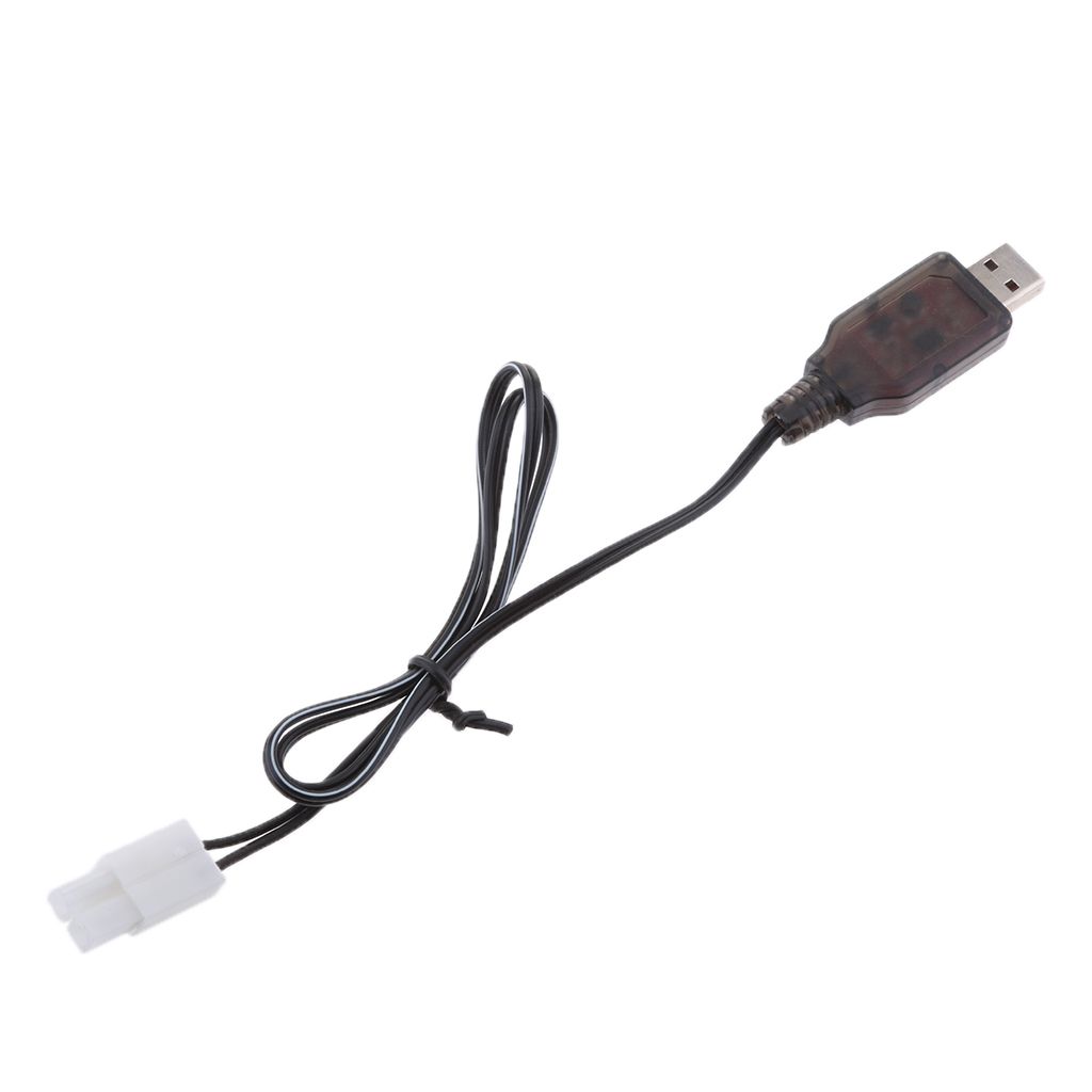 6V USB to L6.2-2P Plug NI-MH/NI-Cd Battery Charging Cable for RC Drone Toys