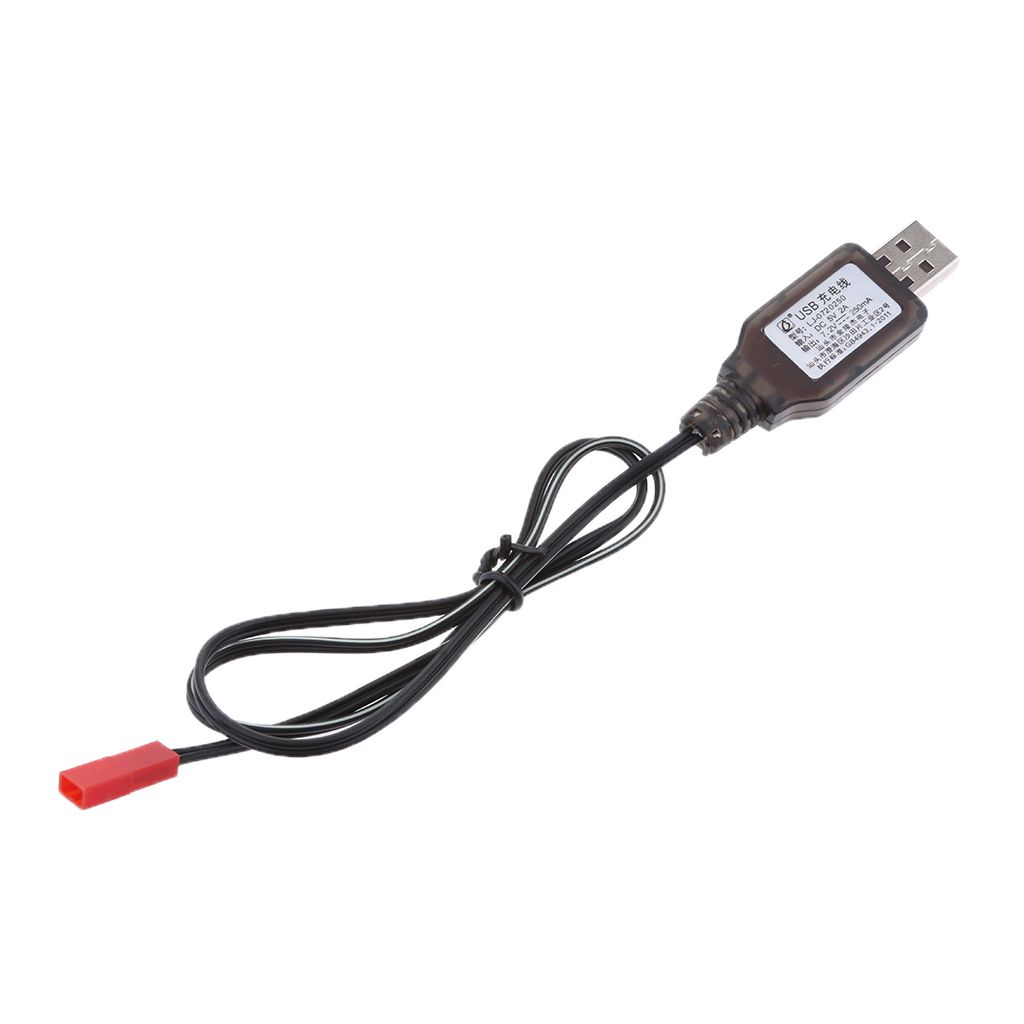 7.2V USB to JST-2P Plug NI-MH/NI-Cd Battery Charging Cable for RC Drone Toys