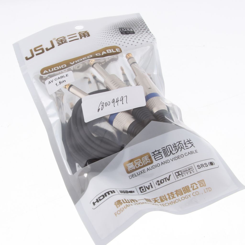 1/4 Inch TRS Stereo To Dual 1/4 Inch TS Mono Y-Splitter Cable