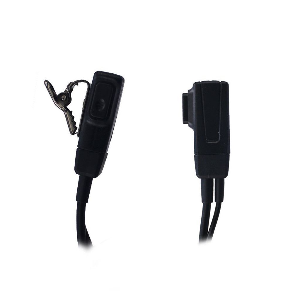 Walkie Talkies Earpieces (2 Packs) for Baofeng UV-5R BF-888S H-777 Kenwood PUXING with 2 Pins Acoustic Tube Headset with Mi