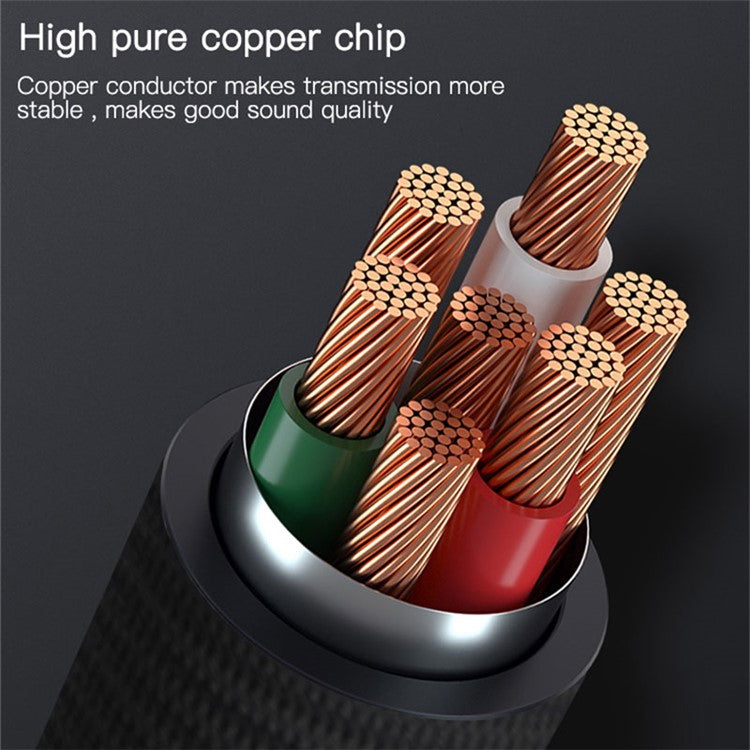 YESIDO YAU18 Charging Audio Cable 2 in 1 Lightning to 3.5mm Aux Cord Works with Car Stereo Speaker Headphone