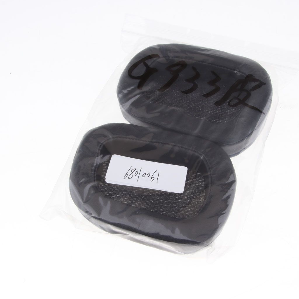 1 Pair Earpads Cushions Covers Replacement for Logitech G633 G933 Headset Black