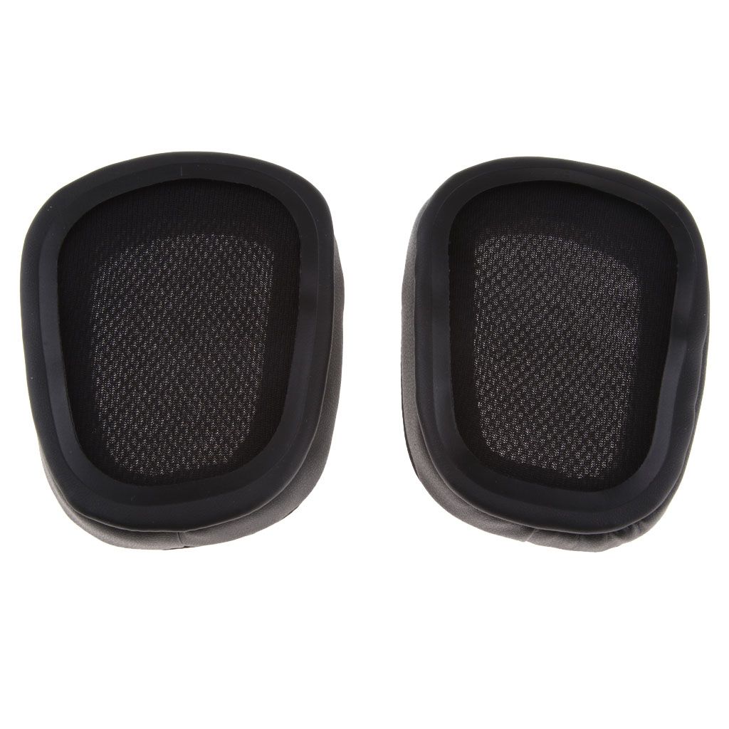 1 Pair Earpads Cushions Covers Replacement for Logitech G633 G933 Headset Black