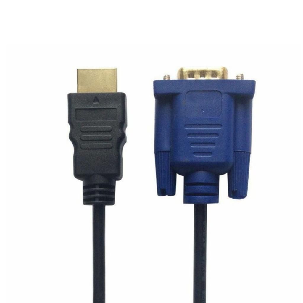 HDTV HDMI Gold Male To VGA HD-15 Male 15 Pin Adapter Cable 3FT 1080P Vedio