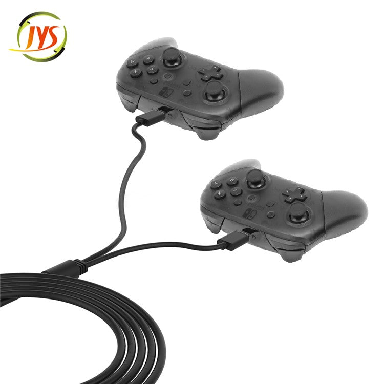 JYS 3M Type-C Double-head Split Charging Cable for PS5 / Xbox Series X / Nintendo Switch Controller