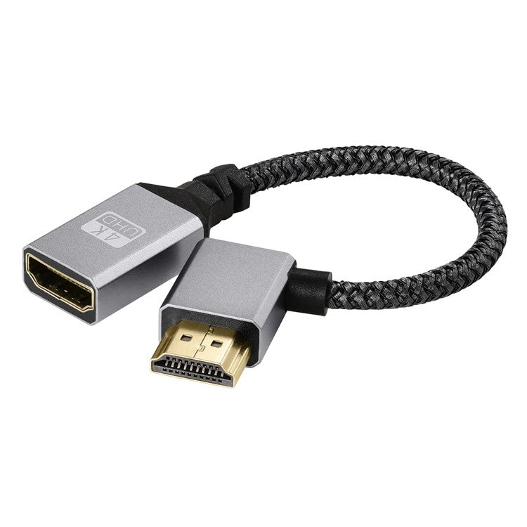 20cm Right Bend HDMI Male to Female 4K High-Definition Video Extension Cable