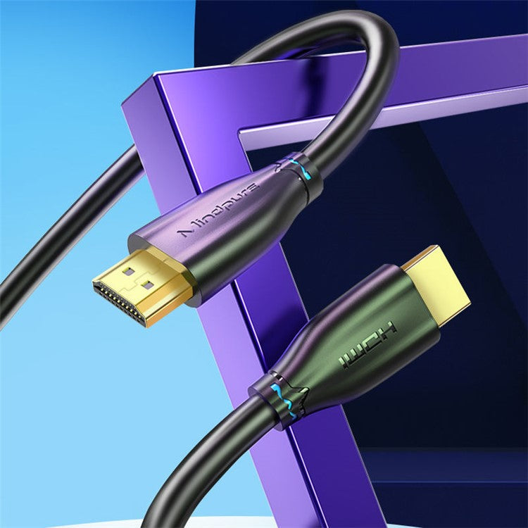 MINDPURE HD007 2m 48Gbps HDMI 2.1 Male to Male Cable PVC Cord Support 8K / 60Hz 4K / 144Hz, Professional Version