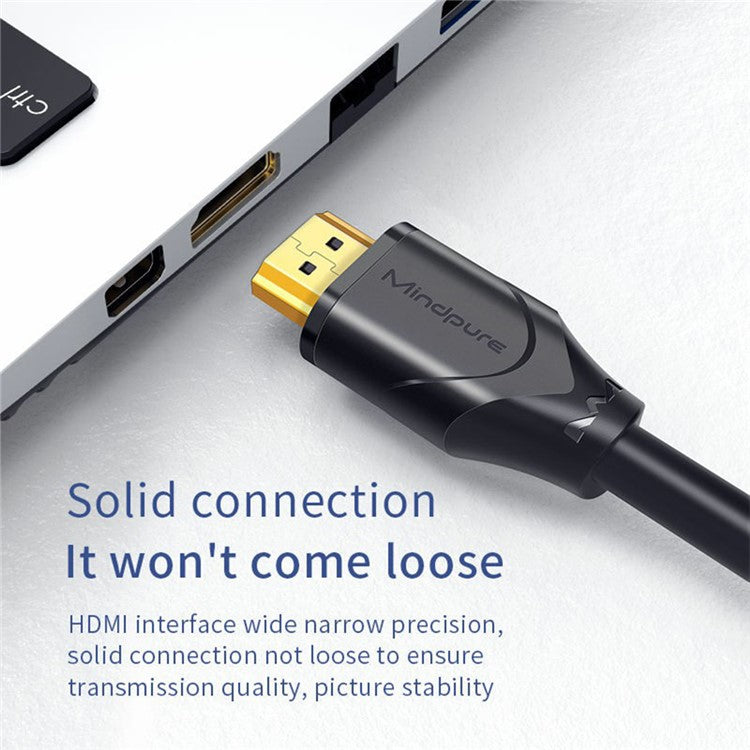 MINDPURE AD002 1m 4Kx2K 60Hz HDMI 2.0 Gold Plated Plug Male to Female Extension Cable