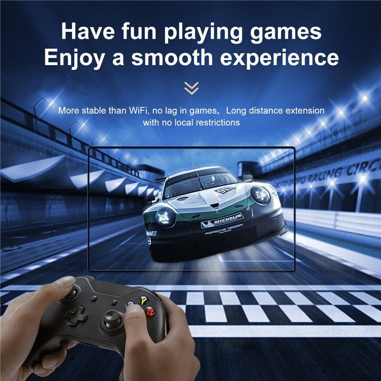 MINDPURE AD043 RJ45 Connector Cat6 Ethernet Cable Adapter Gigabit Network Extender - White