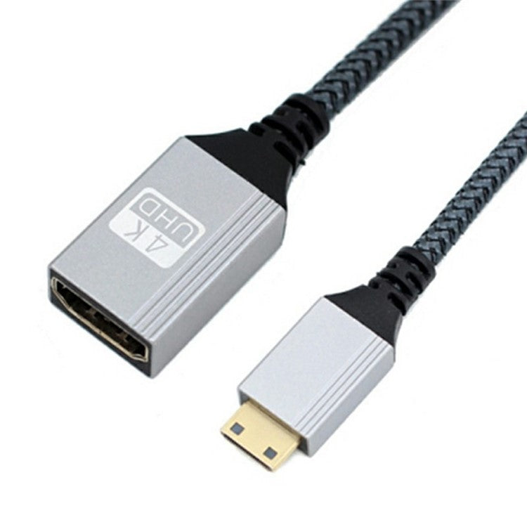 0.2m Straight Mini HDMI Male to HDMI Female Adapter Cable HD Video Connection Wire