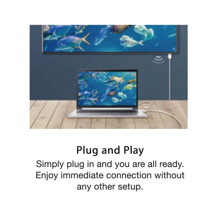 A02 2Pcs / Set 1080P 60Hz HDMI Transmitter + Receiver Cable Wireless Screen Projector Wire