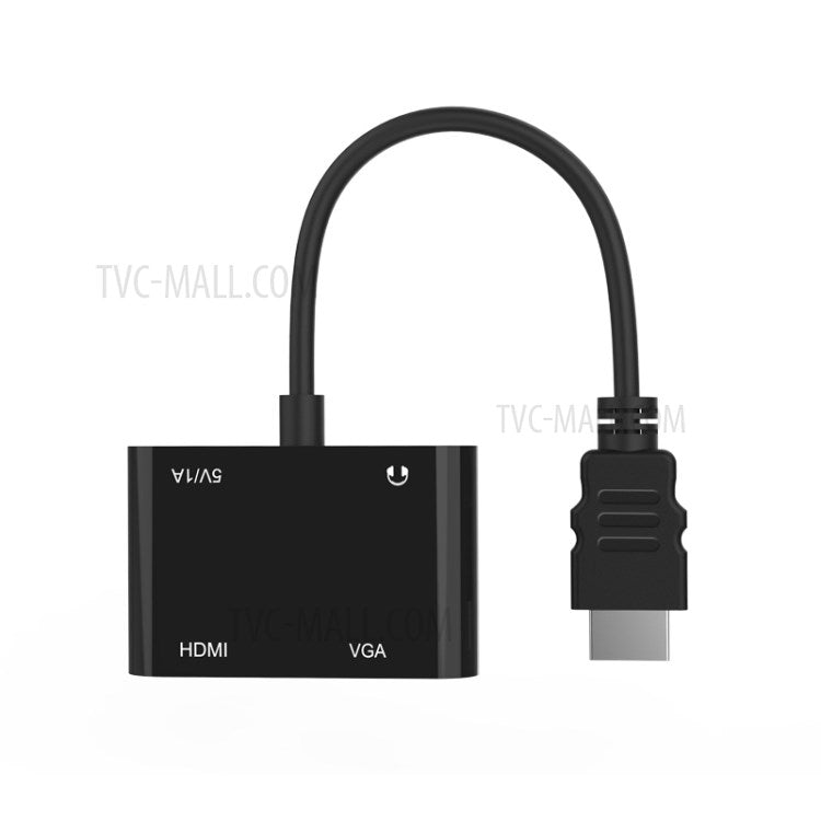 5165HV HDMI to HDMI+VGA Adapter