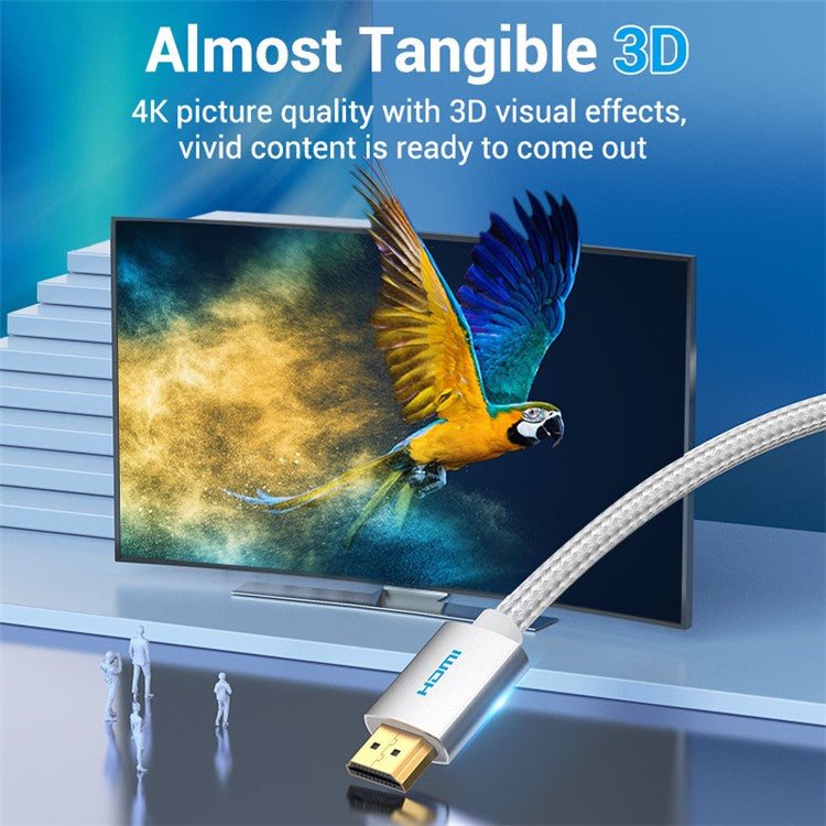 VENTION AABIH 2m 4K 60Hz HDMI Male to Male Cable for Projector TV Box Laptop Monitor