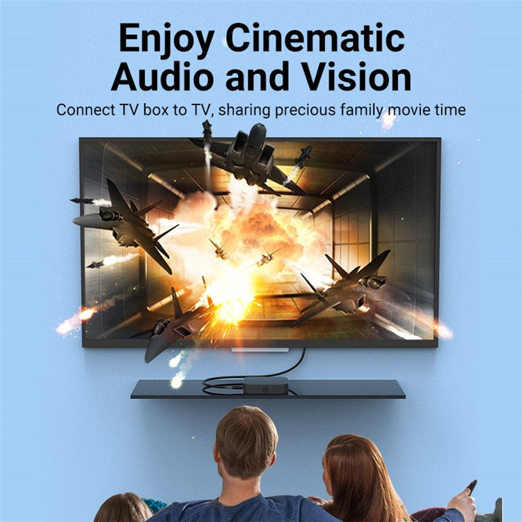 VENTION AAMBK 8m HDMI Male to Male HD Video 3D Movie Cable Engineering HDMI Cable - Black