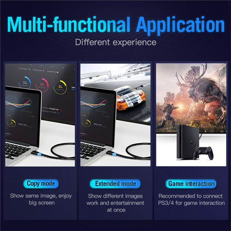 VENTION AAGBI AAG Series 3m HDMI Cable 4K PVC Display Cord for TV Monitor Laptop Xbox