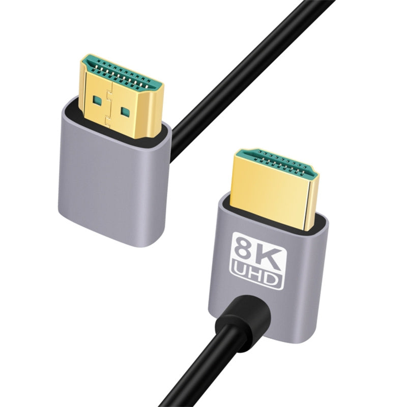 1m For HDTV Projector 8K HDMI Male to Male Extender HD Video Adapter Cable (Up to Up Angled)