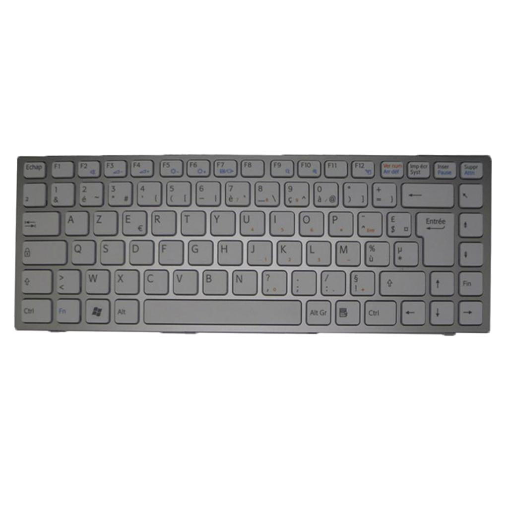 Keyboard for SONY For VAIO VPC-S VPCS - French Silver