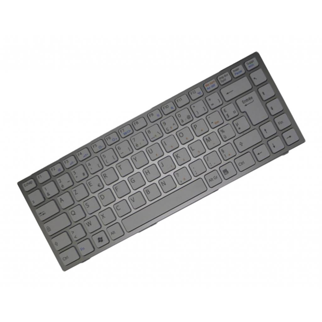 Keyboard for SONY For VAIO VPC-S VPCS - French Silver