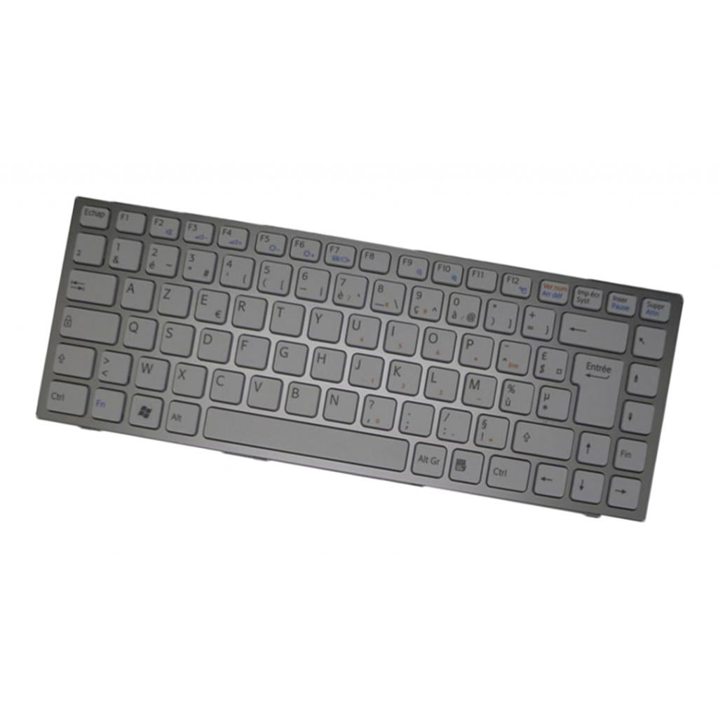 Keyboard for SONY For VAIO VPC-S VPCS - French Silver