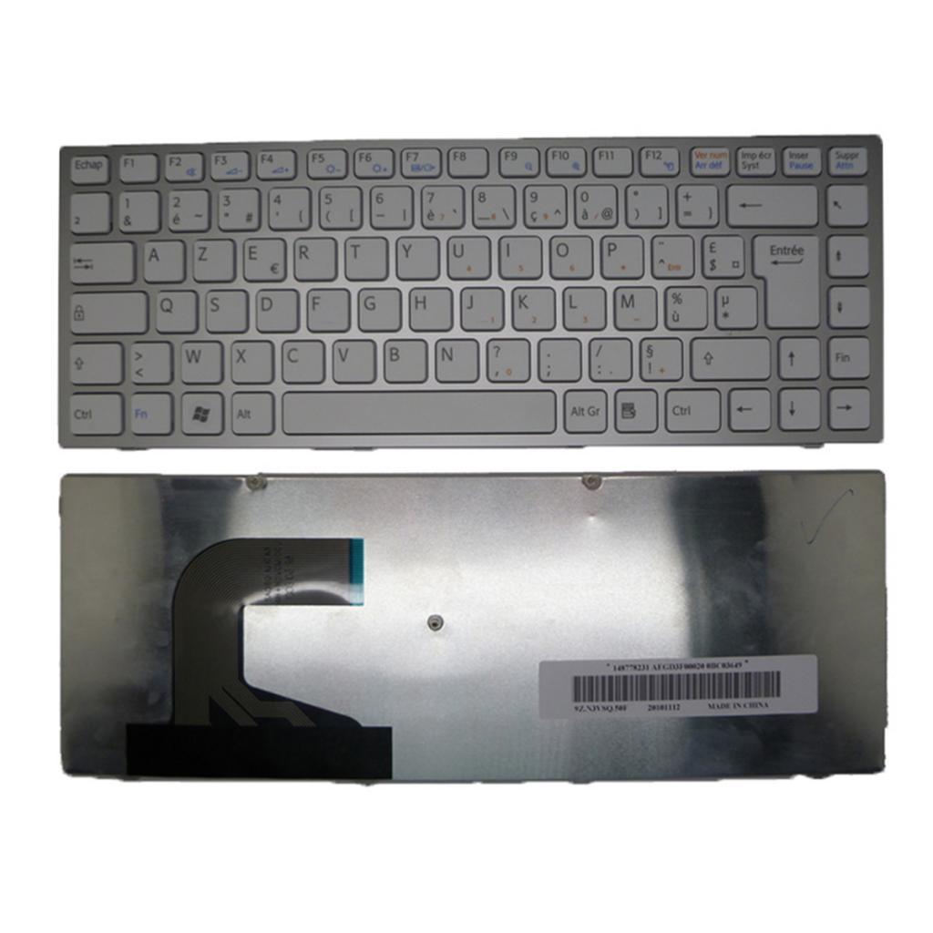 Keyboard for SONY For VAIO VPC-S VPCS - French Silver