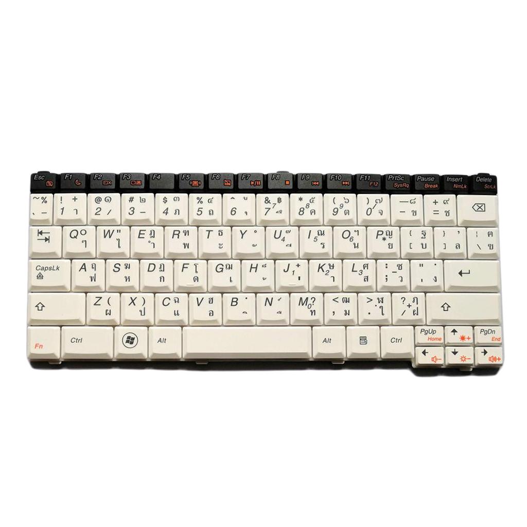 White Thai Keyboard For Lenovo IdeaPad S10-3T white U150 Laptop