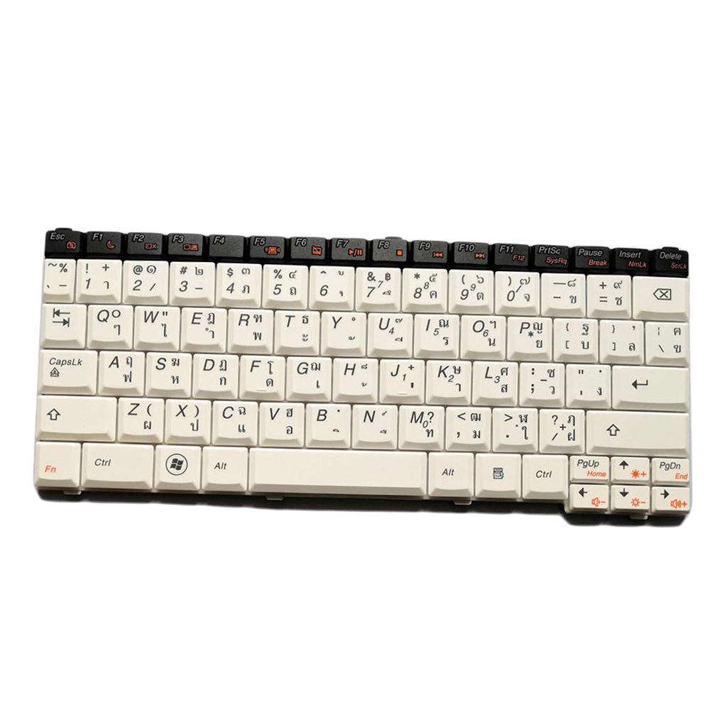 White Thai Keyboard For Lenovo IdeaPad S10-3T white U150 Laptop