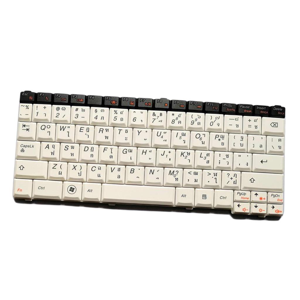 White Thai Keyboard For Lenovo IdeaPad S10-3T white U150 Laptop
