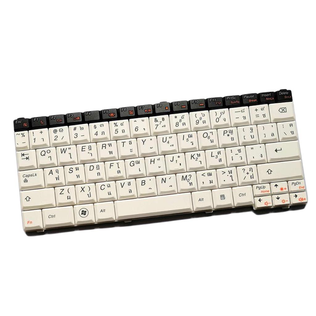 White Thai Keyboard For Lenovo IdeaPad S10-3T white U150 Laptop