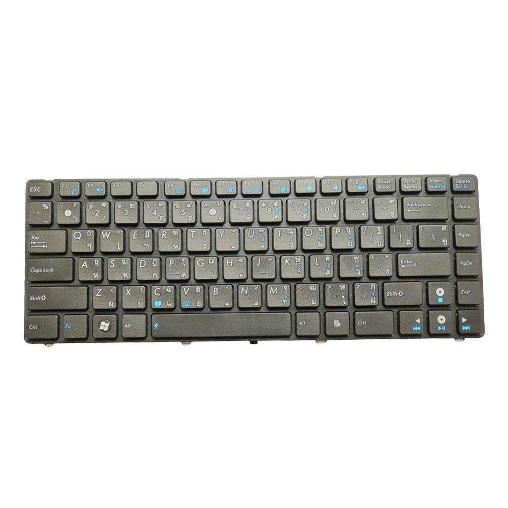 Keyboard w/ FRAME For ASUS K42 N43 X43 K43 U36J U36JC - Thai English Black