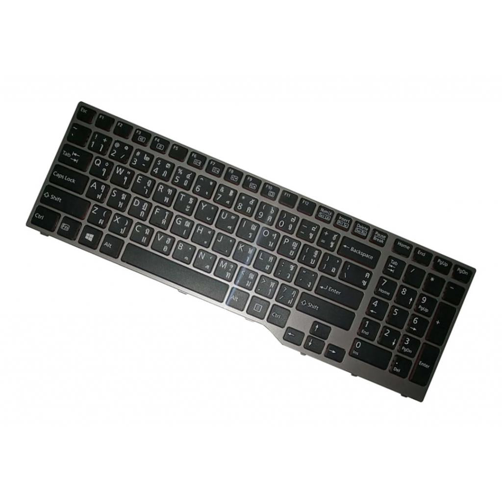Keyboard For Fujitsu Lifebook E753 E754 E756 - Thai English Black