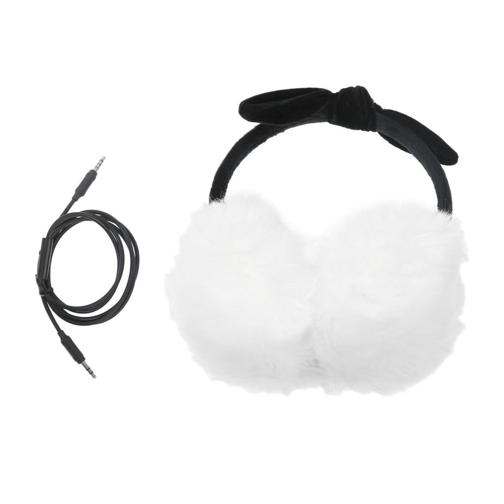 3.5mm Headset Earpiece Earmuffs with Detachable Cable For Mobile Phone