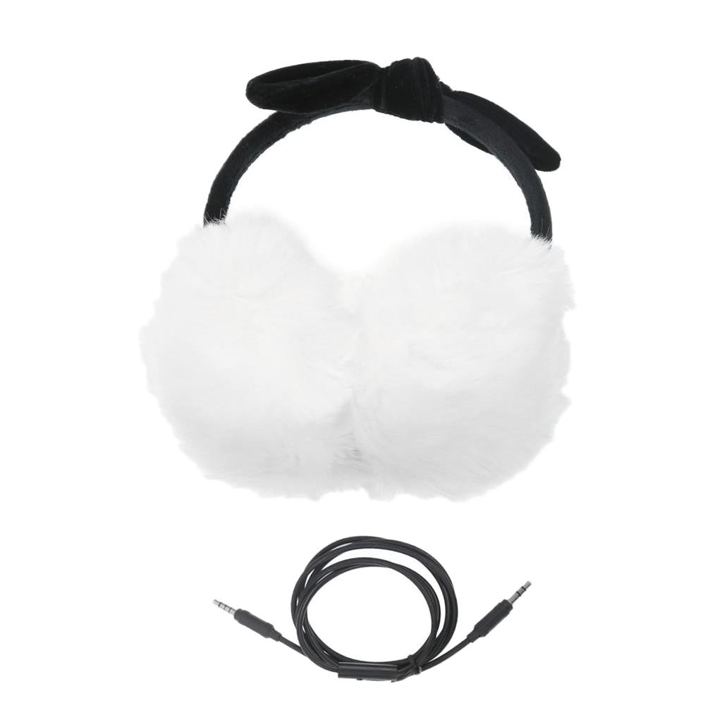 3.5mm Headset Earpiece Earmuffs with Detachable Cable For Mobile Phone