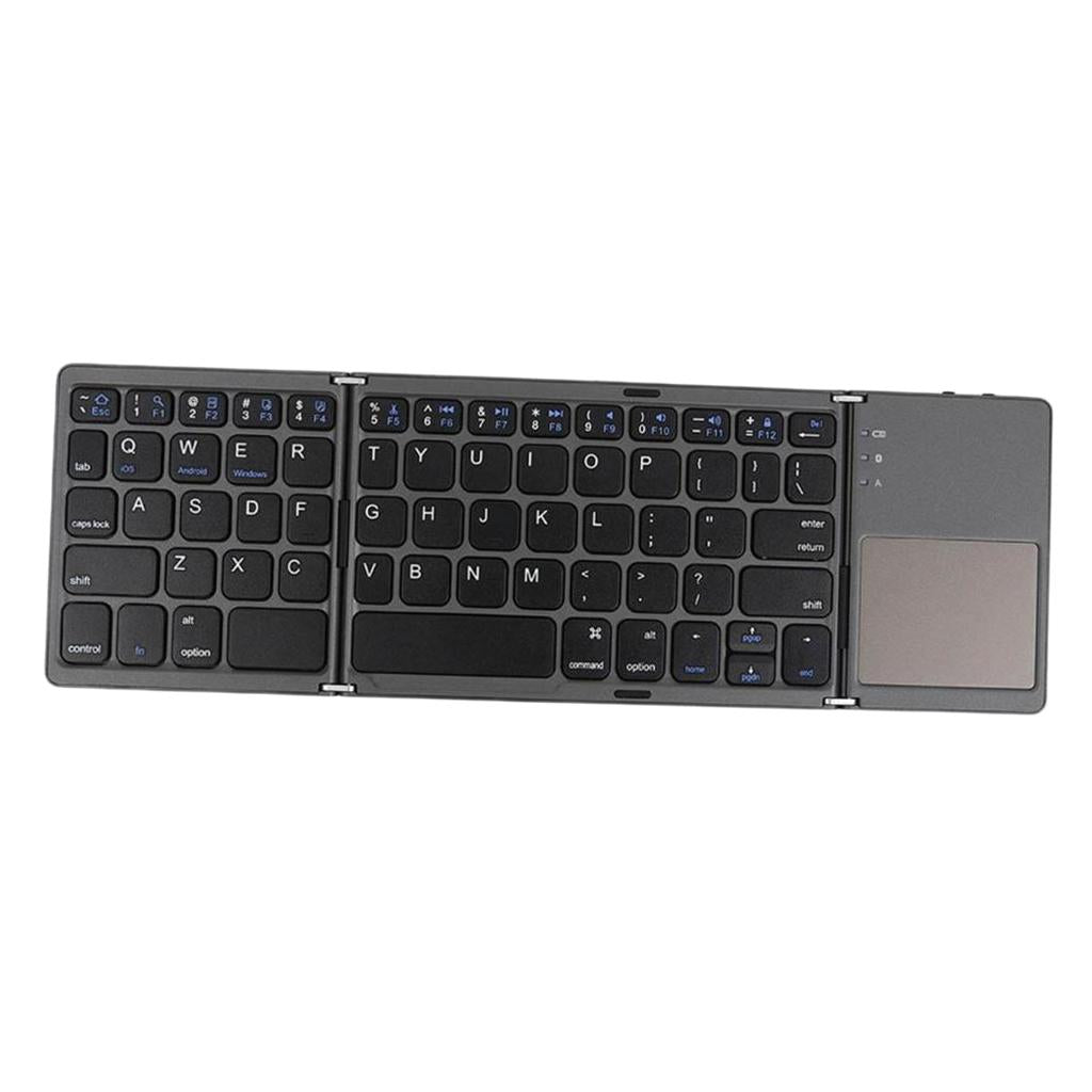 B033 Mini Bluetooth Folding Keyboard Keypad Touchpad Tablet Ipad Phone