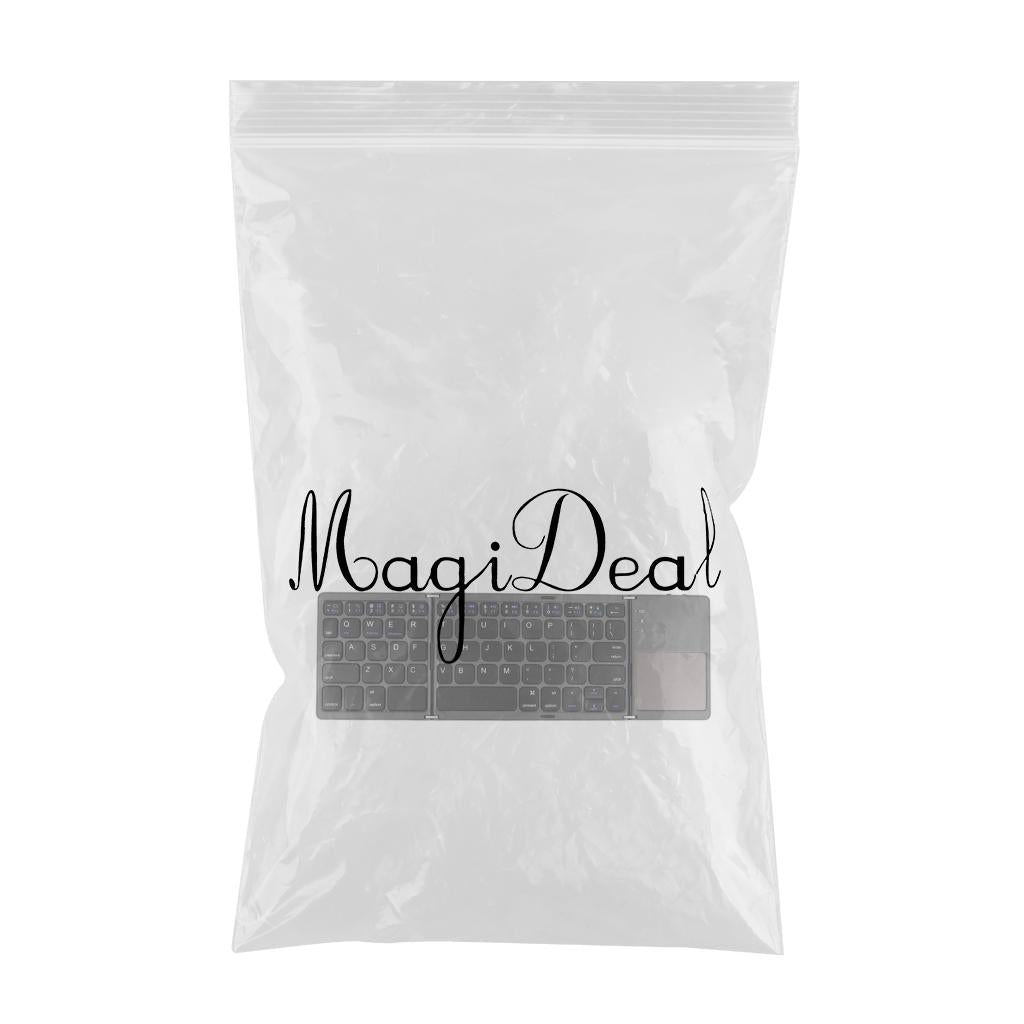 B033 Mini Bluetooth Folding Keyboard Keypad Touchpad Tablet Ipad Phone