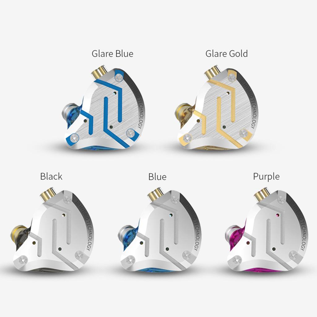 4BA+1DD Hybrid Earphone Headset HIFI Earbuds In Ear Monitor Headphones w/Mic