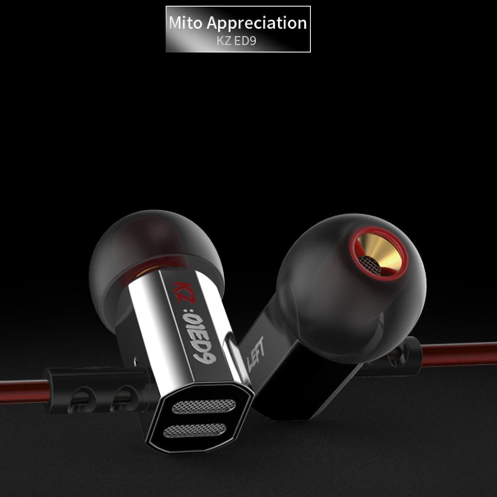 HEAVY DEEP BASS In-ear Earphones Headphones Metal Headset Silver with Mic