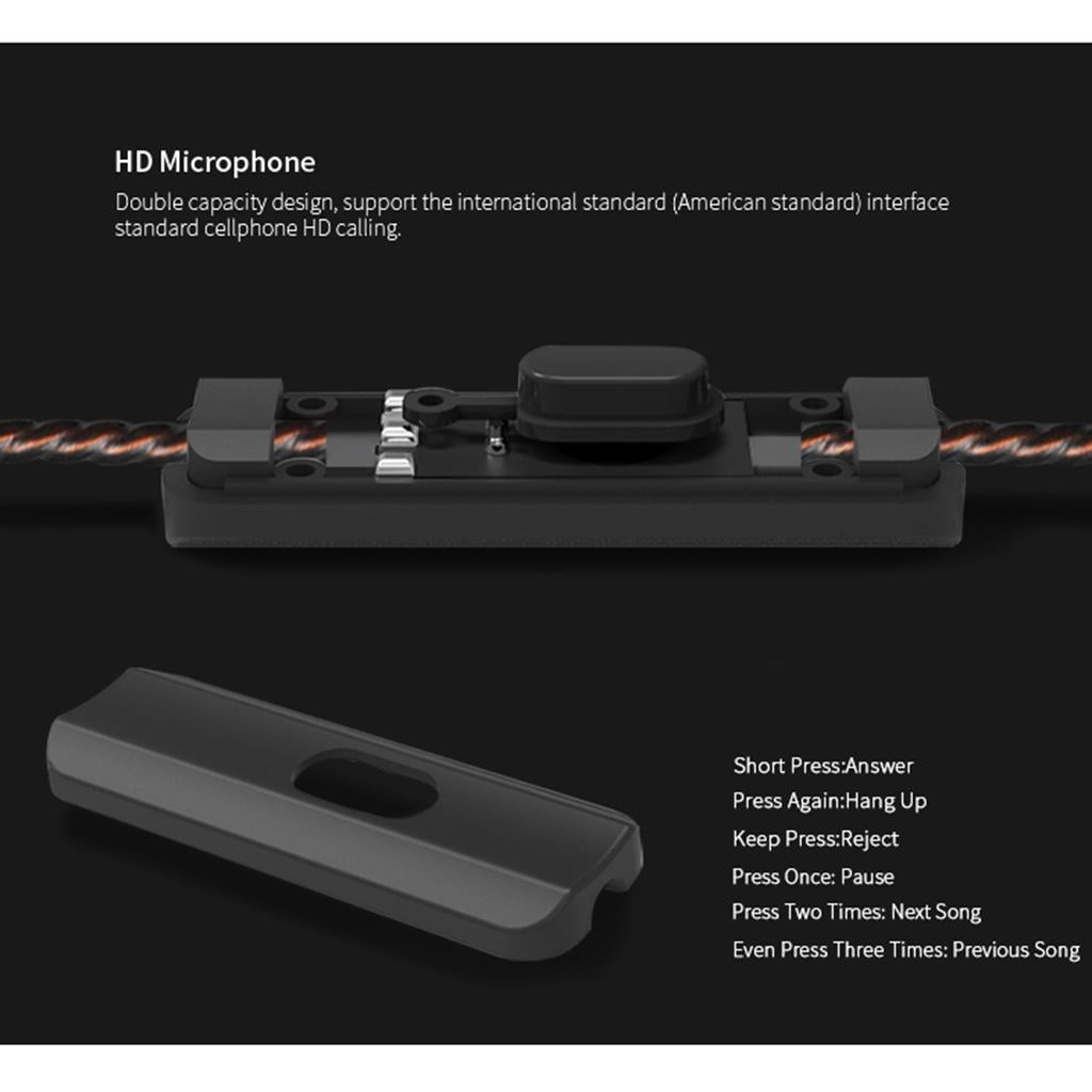 3.5mm Stereo Earphone Headset Headphone Ergonomic EarBuds Black No Mic